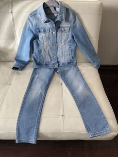 Джинсовая куртка зара, джинсы зара, водолазка