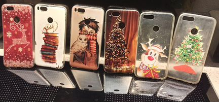 Чехлы (набор) новогодний для xiaomi Mi A1
