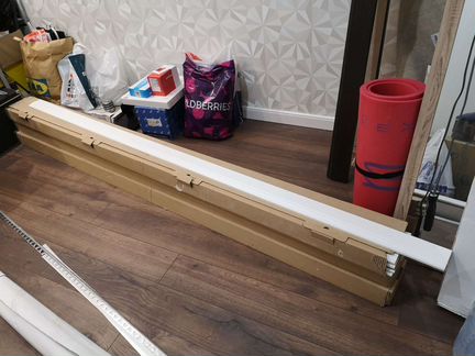 Мдф ламинированный плинтус белый