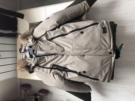 Куртка зимняя Suberbyber бежевая (140)