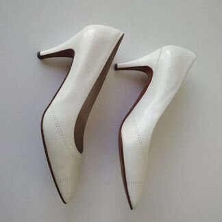 Туфли белые италия