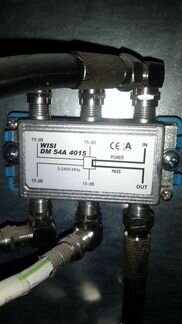 Ответвитель 4/15 дБ с SAT диапазоном wisi dm 54a 4