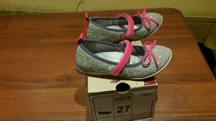 Джинсовые туфельки для девочки 17см