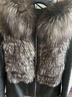 Куртка кожаная натуральная женская с мехом