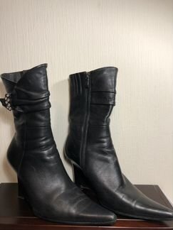 Сапоги женские кожаные