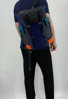 Мужской рюкзак Louis Vuitton синий