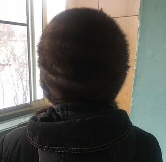 Зимняя шапка из меха норки