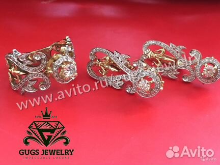 Золотой комплект с бриллиантами Graff