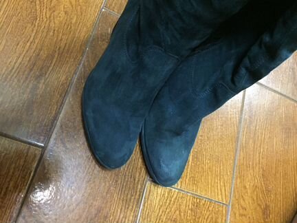 Сапоги VIC зимние 41 замша оттенок малахит