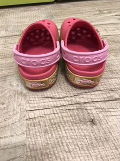 Сабо Crocs с огоньками для девочки, р. 25/8