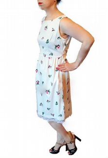 Платья хлопковое с цветочным принтом, oggi