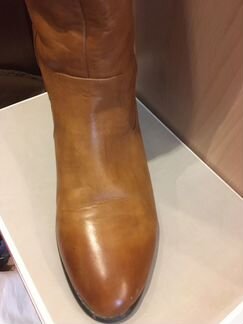 Сапоги Высокие, еврозима, рыжие, р.38