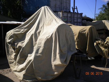 Тент брезентовый для полевой кухни