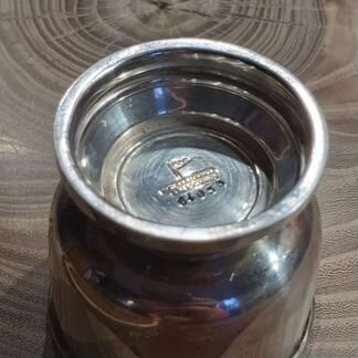 Антикварная серебряная солонка