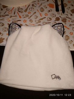 Шапка кошка зима