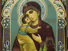 Икона Владимирская Пресвятая Богородица Модерн
