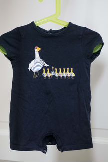 Брюки мягкие Mamaspapas, боди с ироничными утками