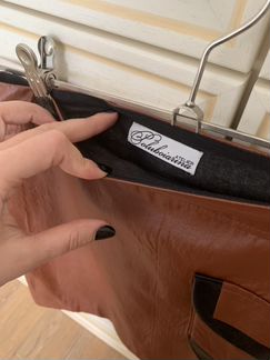 Юбка из эко кожи