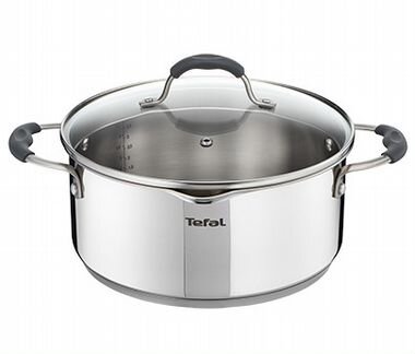 Набор кастрюль tefal с носиком, нержавейка, новый