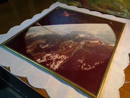 Фотография ретро винтаж космос СССР спутник Земля