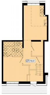 1-к квартира, 57 м², 1/45 эт.