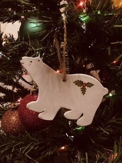 Елочные игрушки из керамики