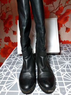 Сапоги кожаные (38р.)