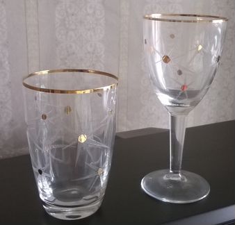 Новые стаканы и бокалы. Богемия