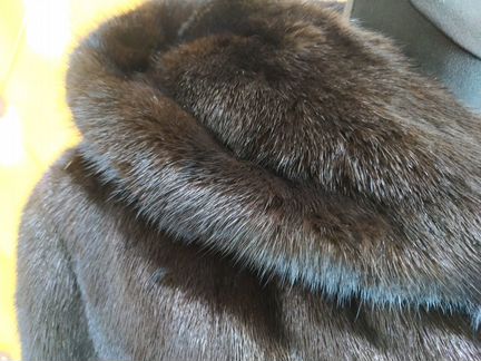 Шуба норковая 44-46 С капюшоном
