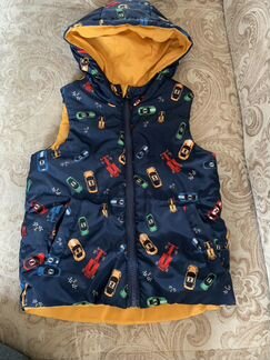 Жилетка/безрукавка двухсторонняя 98