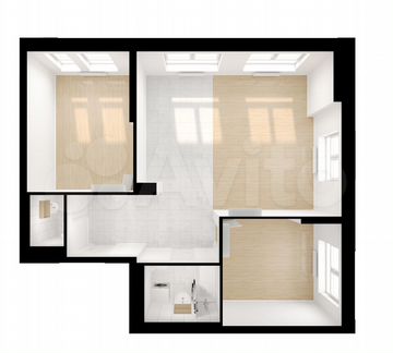 3-к квартира, 68 м², 27/33 эт.