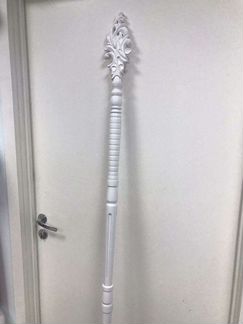 Посох Деда Мороза деревянный вип