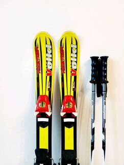 Горные лыжи детские Volkl 80 см + креп + палки