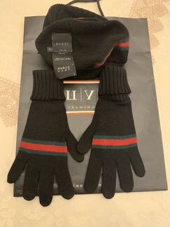 Шапка. Перчатки. Gucci. Оригинал