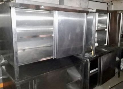 Стол-купе для общепита из нержавеющей стали