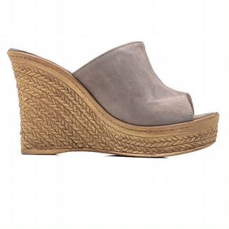 Сабо из натуральной замши, новые Arseko/Арсеко