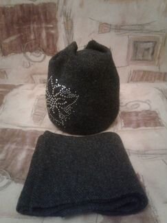 Комплект шапка+шарф осень/зима 54