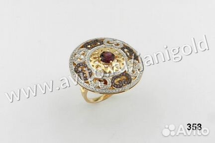 Золотое кольцо с бриллиантами каррера и каррера Ca