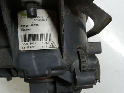 Фара противотуманняя левая (птф) для Nissan Teana