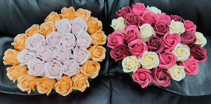 Букет из мыльных роз