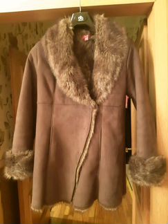 Дубленка куртка monsoon эко мех замша сезон зима