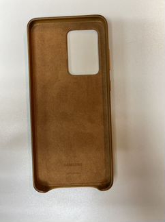 Кожаный оригинальный чехол на Samsung S20 Ultra