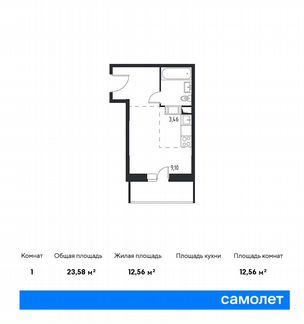 Квартира-студия, 23.6 м², 10/13 эт.