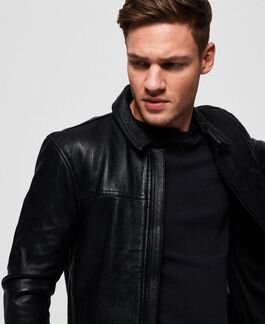 Кожаная куртка Superdry Curtis Leather Jacket