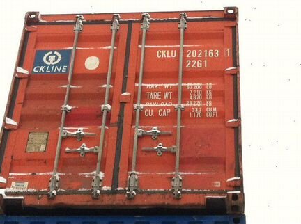 Морской контейнер 20 футов бу cklu 2021631