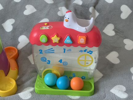Пирамидка winfun и развивающая муз. игрушка курочк