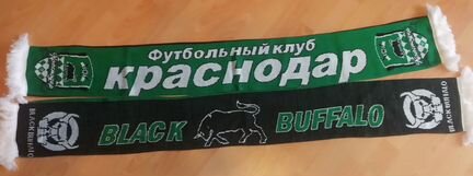 Шарф фк Краснодар черно-зеленый