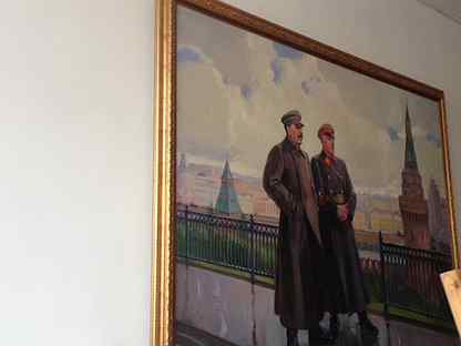 Сталин и ворошилов в кремле картина