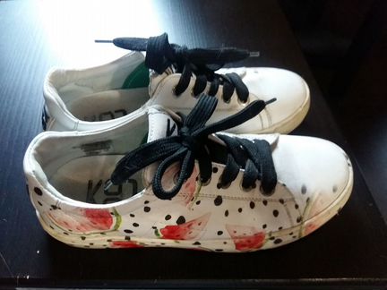 Кроссовки кожаные 34 р