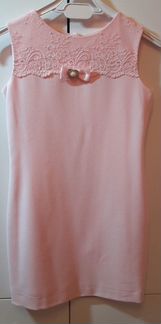 Платье футляр розовое 